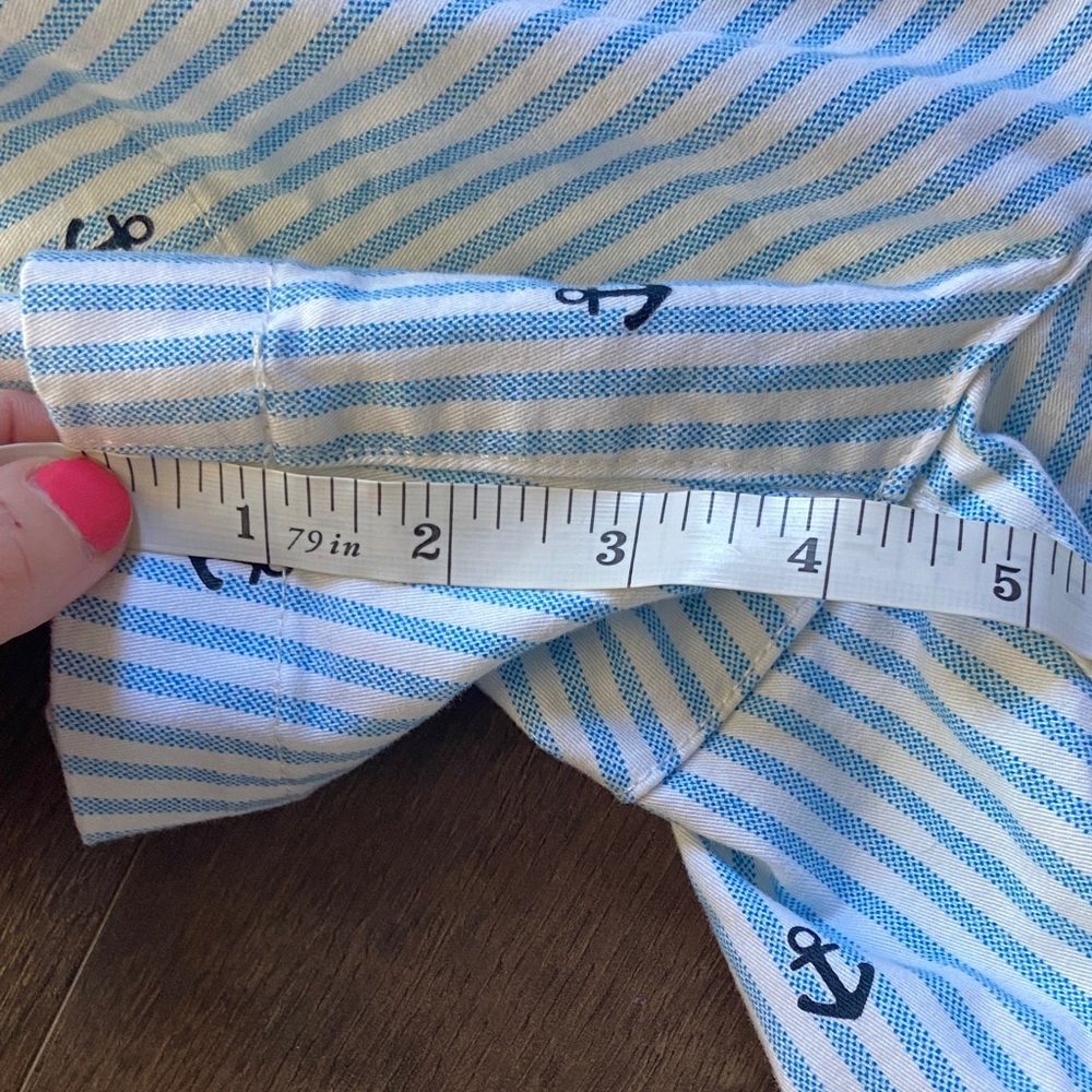 Nautica Blue and White Anchor Print Women's Shorts - Picture 7 of 7